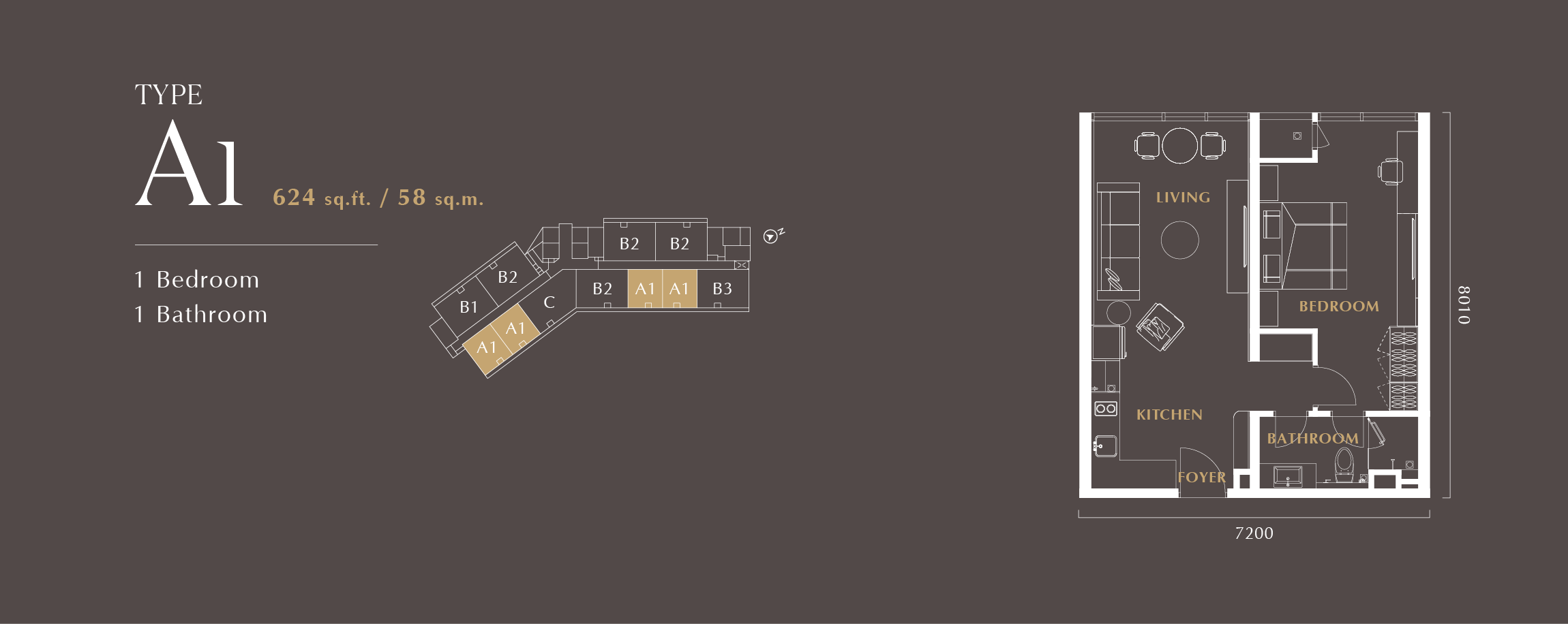 Type A1 Floor Plan